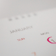 Calendar with Red Mark for Date
