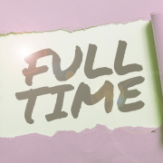 Conceptual caption Full Time. Business showcase working or operating the customary number of hours in a day Full Time (Professional Voice Actor)